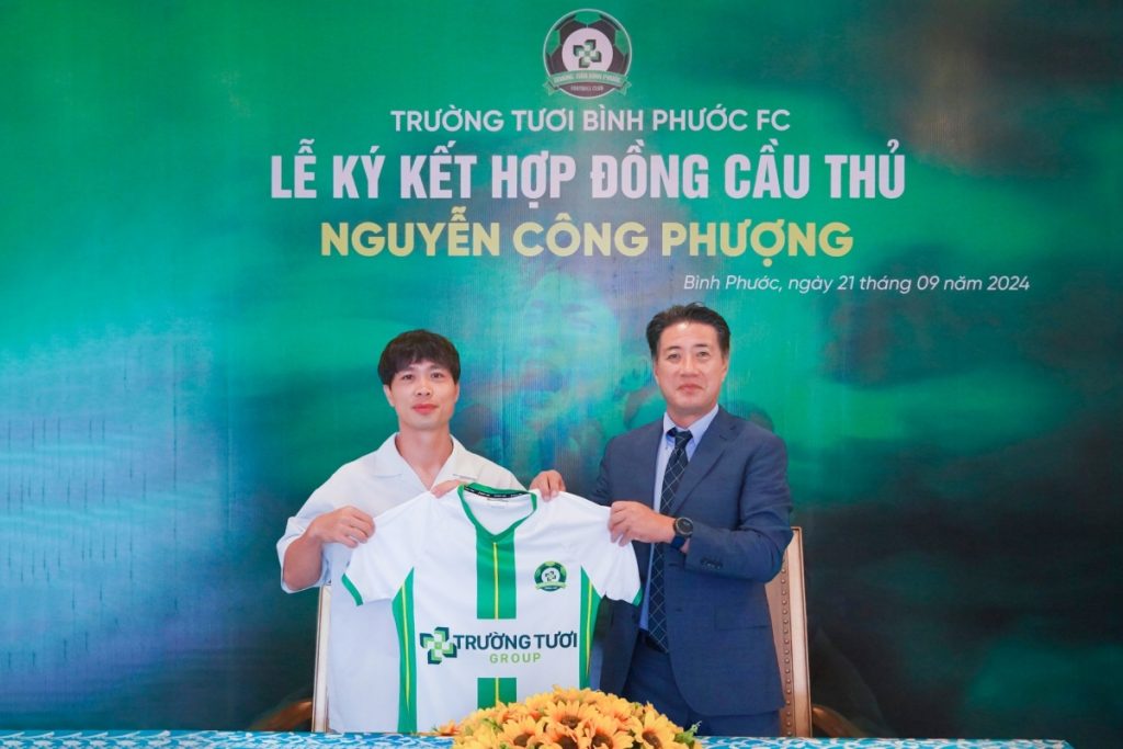 Cong Phuong chinh thuc gia nhap Truong Tuoi Binh Phuoc