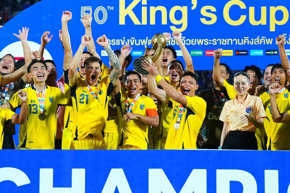 Thai Lan vo dich King's Cup 2024