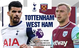 Nhận định Tottenham vs West Ham (18h30 ngày 19/10): Nung chảy Búa tạ