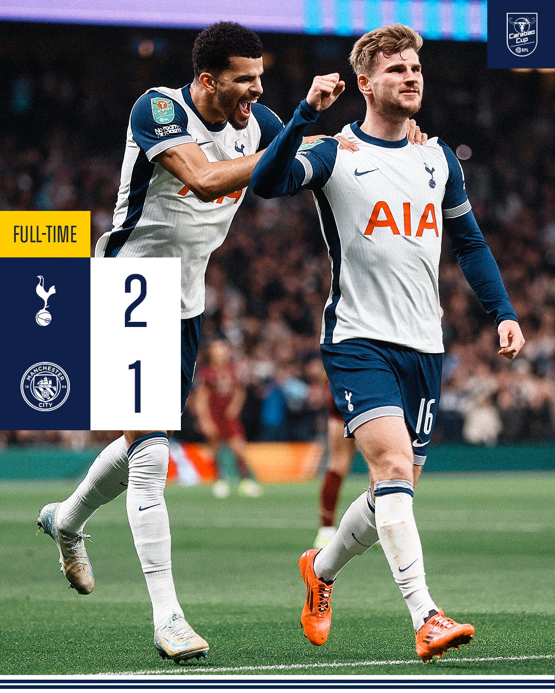 Hạ Man City, Tottenham vào tứ kết cúp Liên đoàn Anh 5