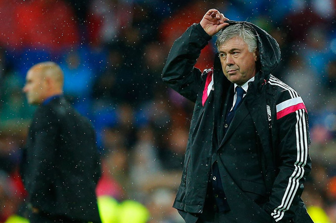 Ancelotti từng bị Real sa thải ở mùa 2014/15 sau những thất bại liên tiếp