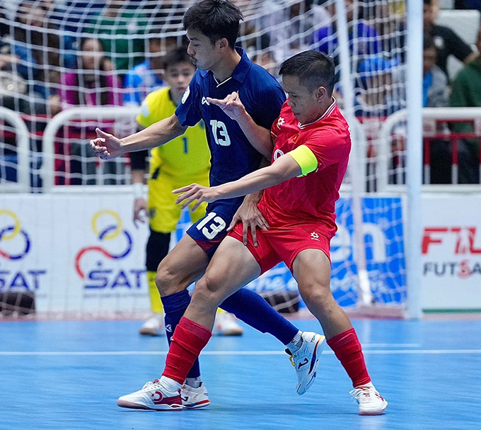 Đức Hòa gỡ hòa để mở đầu cho màn ngược dòng của ĐT futsal Việt Nam