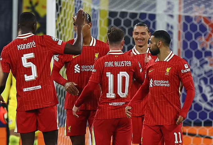 Liverpool toàn thắng cả 3 trận ở Champions League