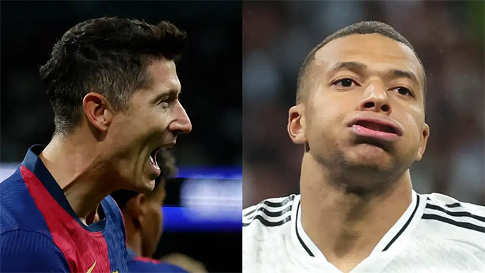 Mbappe phải "cắp sách" theo học Lewandowski cách thi đấu ở vị trí số 9