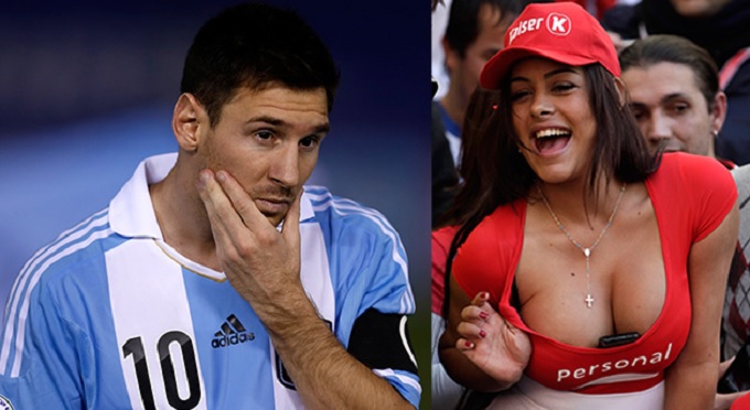 Larissa Riquelme tố Messi gạ tình cô