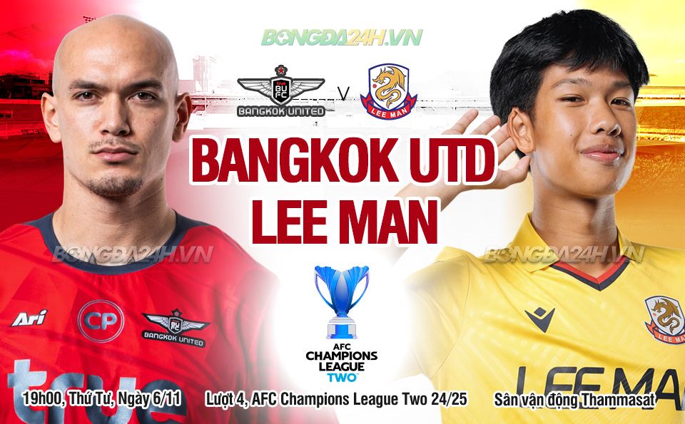 Nhan dinh Bangkok United vs Lee Man