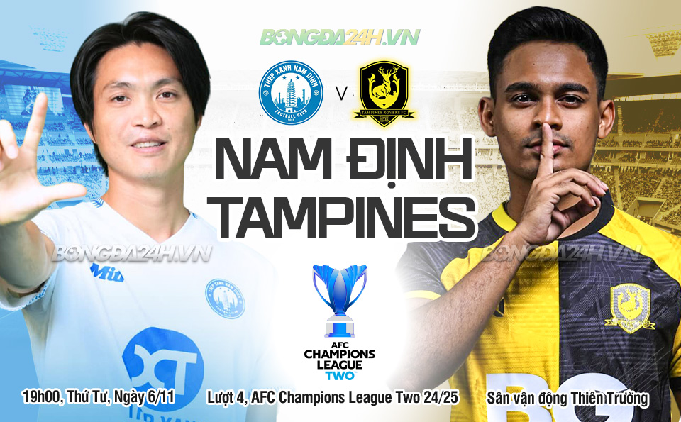 Nhan dinh Nam dinh vs Tampines Rovers