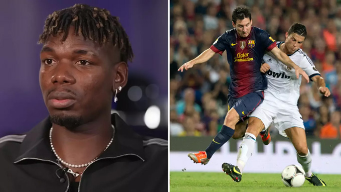 Pogba cũng đưa ra đánh giá về Messi và Ronaldo