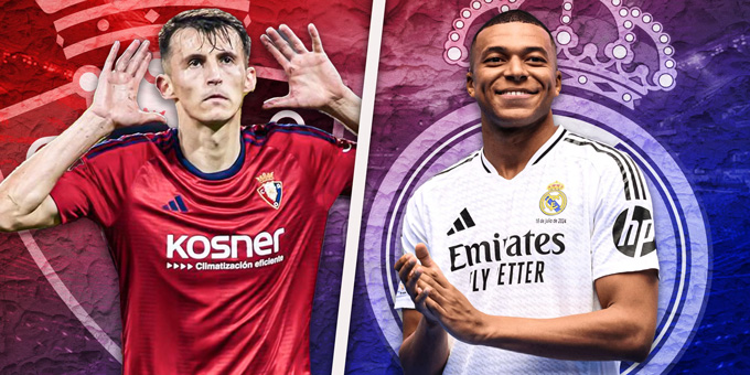 Real Madrid phải giành 3 điểm trước Osasuna