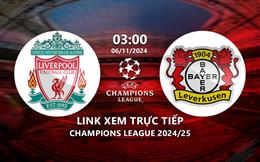 Xem Liverpool vs Leverkusen 3h00 ngày 6/11/2024 trên ON Football