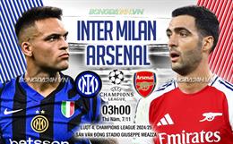 Gục ngã trước Inter Milan, Arsenal thua trận thứ 2 liên tiếp