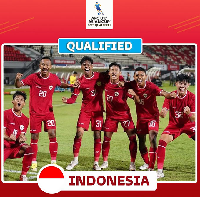 U17 Indonesia nối gót Việt Nam, Thái Lan giành vé dự VCK U17 châu Á 2025