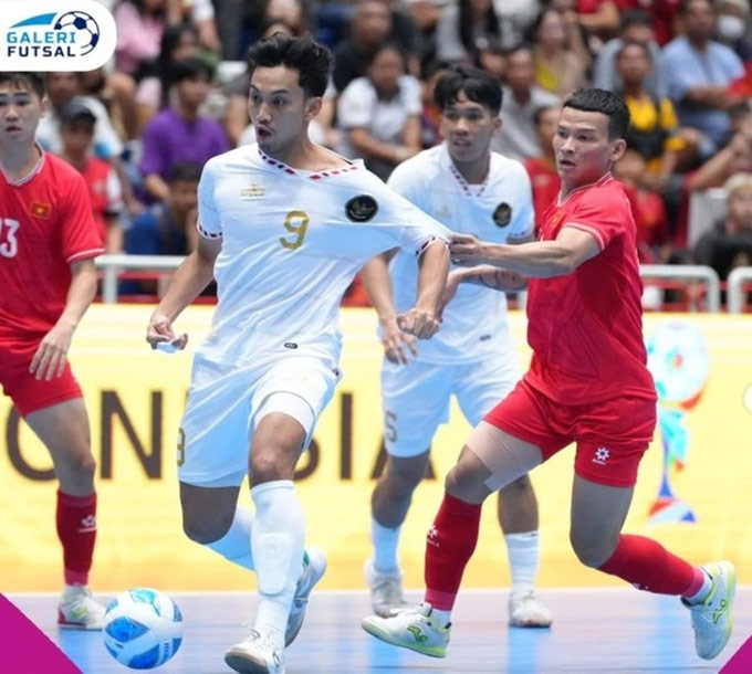 ĐT futsal Indonesia sớm vượt lên dẫn trước