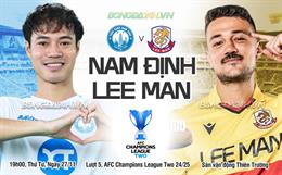 Thắng dễ Lee Man, Nam Định chính thức vượt qua vòng bảng AFC Champions League Two